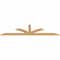 Ekena Millwork Richland Smooth Timber Gable Bracket, Western Red Cedar, 84"W x 21"H x 1 1/2"D x 3 1/2"F, 6/12 Pitch GBW084X21X0204RIC00SWR - alternate 4